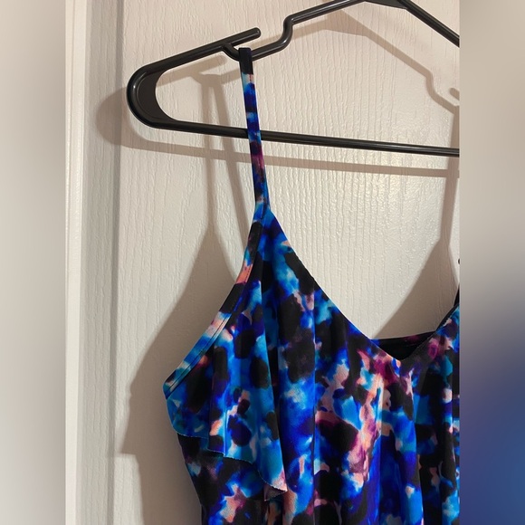 Magicsuit Rita Tankini Ruffled Beachy Bathing Suit Top Size 10 - Picture 6 of 13